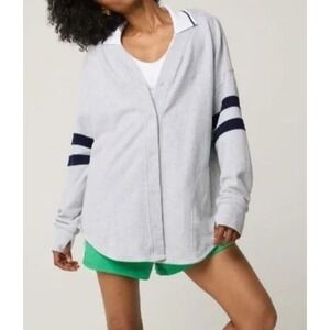 OFFLINE By Aerie Throw-back Baseball Style Cardigan Womens Sz XL Varsity Prep